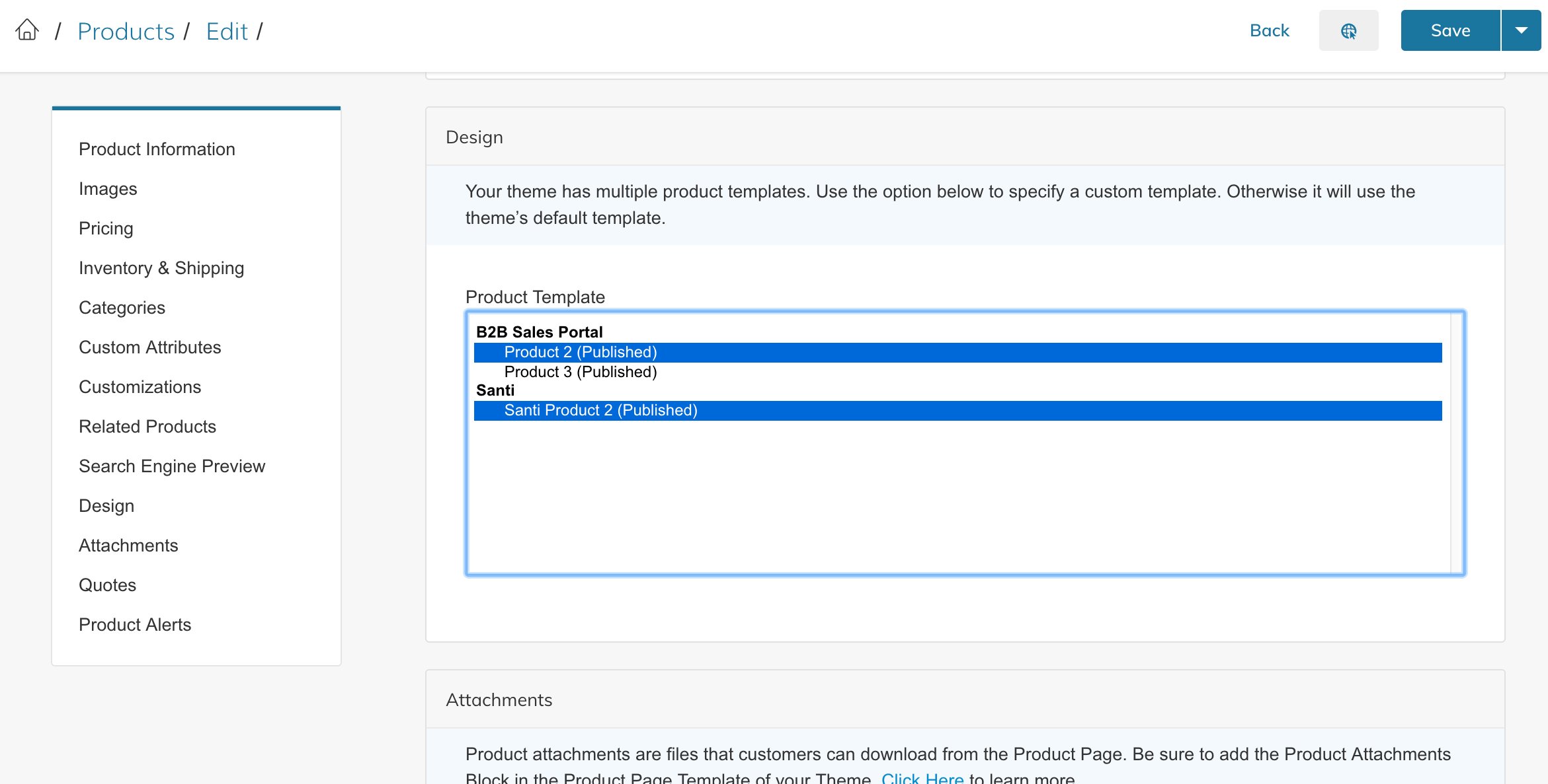 product-template-selection