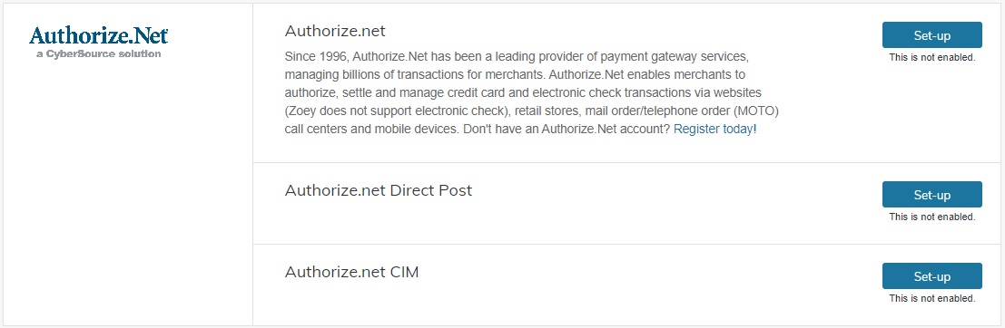 authorize.net CIM added to payment methods
