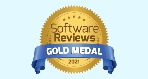 Software Reviews gold medal 2021 B2B Ecommerce Data Quadrant Awards